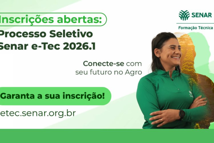 Senar abre inscrições para cursos técnicos