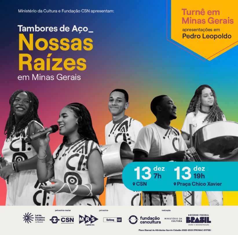 CSN traz a orquestra Tambores de Aço