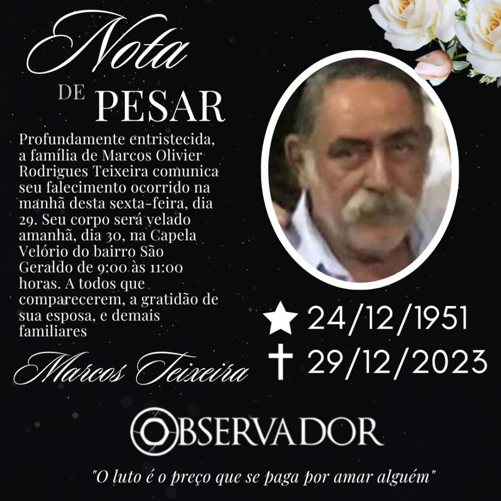 Adeus a Marcos Teixeira