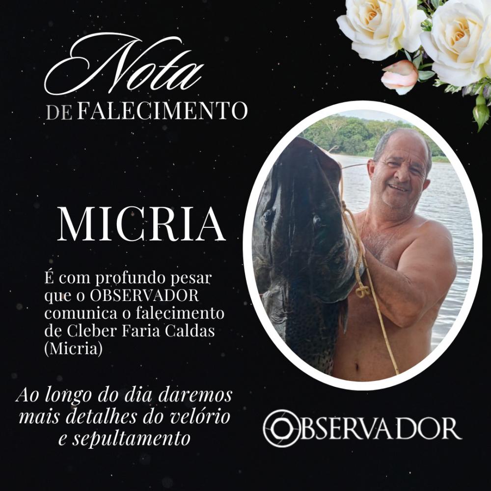 Nota de Falecimento: