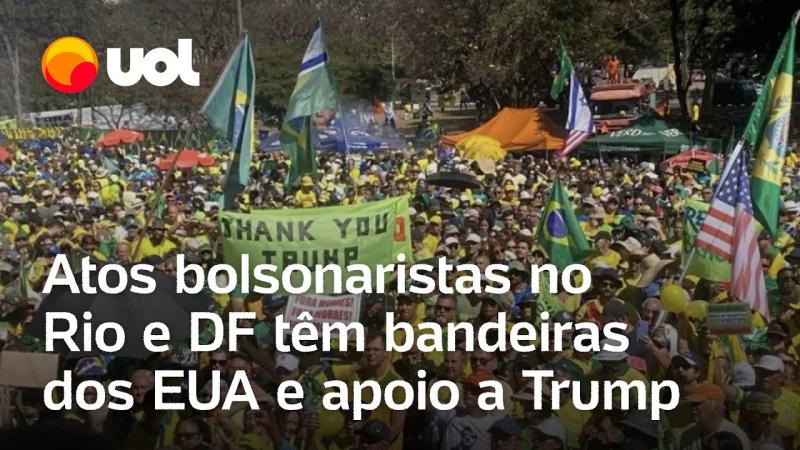 Manifestantes pró-Bolsonaro vão às ruas por anistia em várias cidades